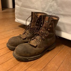 Ariat workhog lace up composite toe 10D